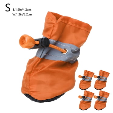 TopLLC Dog Shoes For Small Dogs Dog Shoes Paw Protector With Reflective Straps Non Slip And Water Proof Dog Booties Puppies 4PC dogs shoes
