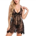 thumbnail image 1 of Ensemble de Lingerie pour Femmes Robe Babydoll en Dentelle Vêtement de Nuit, 1 of 6