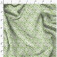 thumbnail image 3 of Soimoi Green polyester Crepe Fabric Scorpions Insects Print Sewing Fabric Yard 42 Inch Wide, 3 of 6