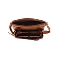 thumbnail image 3 of CTM®  Leather Shoulder Bag Purse with Side Organizer (Women's), 3 of 4