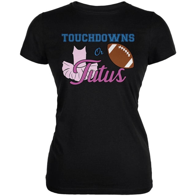 Révélation de Sexe Touchés Ou Tutus Ballerine Football Juniors T-Shirt Doux