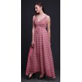 thumbnail image 2 of Bimba Ikat Robe Longue de Villégiature Imprimée pour Femmes à Cordon, Bretelles Spaghetti, Tenue de Plage - X-Grand, 2 of 6