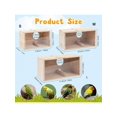thumbnail image 4 of New Bird Nesting Box, Transparent Design, Bird Nest Breeding Box With Perch Wood Bird Cage House For Cockatiel Lovebirds Budgie Finch Parrotlets Canar, 4 of 5