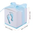 thumbnail image 2 of Rdeghly Wedding Gift Box, Candy Box Gift,50Pcs Cute Baby Footprint Paper Candy Box Wedding Baby Shower Gift Candy Box, 2 of 8