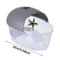 thumbnail image 3 of Petit Aquarium en Plastique pour Tortues, Bac pour Reptiles, Terrarium, Île de Pétillant avec Rampe, 3 of 5