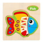 TIMIFIS Children Puzzle Wooden Puzzle 0.03 Young Children Traffic Dinosaur Puzzle Toy Puzzles
