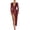 Wine, variant on HVOBTTY Spring Casual Long Sleeve Dresses for Women, Ladies' Split Sequin Floor Length Evening Gown Long Sleeved V-Neck Dress Red, M