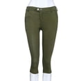 thumbnail image 4 of CEHVOM Fashion Women Plus Size Solid Button Zipper Casual Pants Calf-Length Trousers, 4 of 6