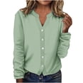 thumbnail image 2 of AherBiu Veste Légère pour Femme à Boutons, Cardigan Tricoté à Col Ras du Cou, Chandail Décontracté Ample, Manteau Léger, 2 of 5