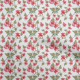 thumbnail image 1 of oneOone Silk Tabby White Fabric Florals Sewing Craft Projects Fabric Prints By Yard 42 Inch Wide, 1 of 4