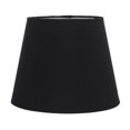 thumbnail image 1 of 10" Black Linen Tapered Hardback Drum Lamp Shade, 1 of 1