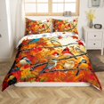 thumbnail image 2 of YST Happy Fall Autumn Bedding Set, Thanksgiving Autumn Maple Tree Birds Comforter Cover For Kids Fall Cardinal Bird Duvet Cover, Watercolor Print Bed Set Full With 2 Pillowcases, 2 of 5