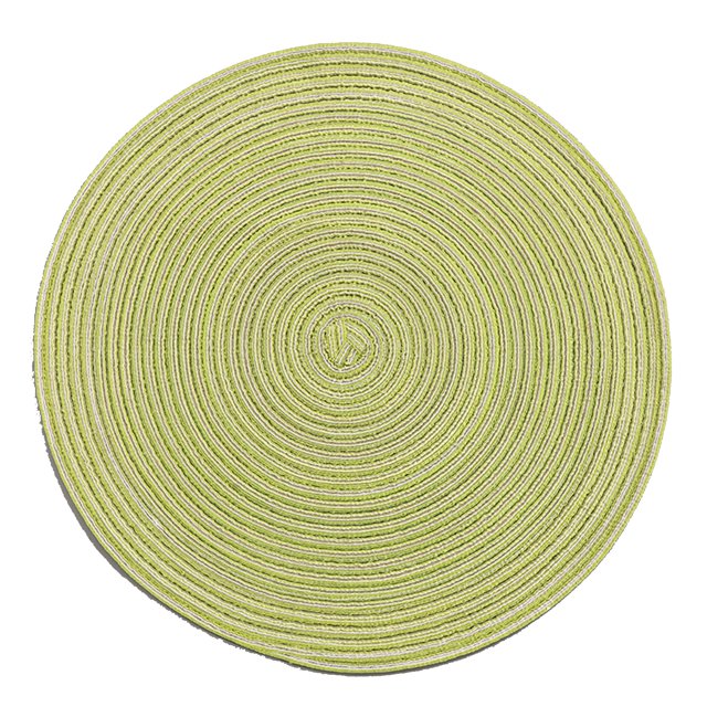 CAROOTU Round Cotton Coaster Heat Resistant Dining Table Plate Mat for Household Protects Table from Burnt