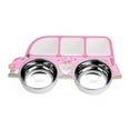 thumbnail image 1 of Stainless Steel Kids Tableware Set Spoon Fork Cartoon Car Shape Compartment Design Baby Bowl Cutlery for Kitchen Pink Truck/Bowl/removable, 1 of 6