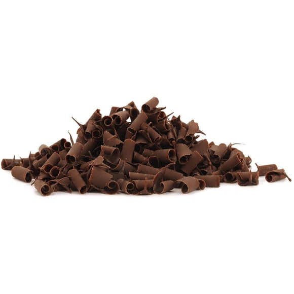 Smet Blossom Curls Dark Chocolate - 4kg - 1ct - Elegant Chocolate Decorations for Desserts (1ct)