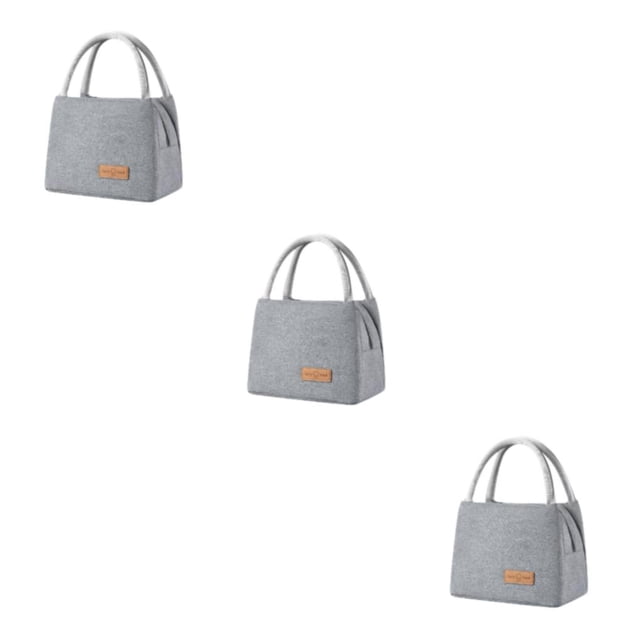 Ruiboury Multi-Purpose Thermal Companion For Picnics Large Capacity Picnic Bags Small+Grey 3Set