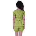thumbnail image 3 of Moomaya Pyjama en Coton pour Femmes, Ensemble de Nuit 2 Pcs avec Shorts, Ensembles de Pyjama avec Shorts, 3 of 7