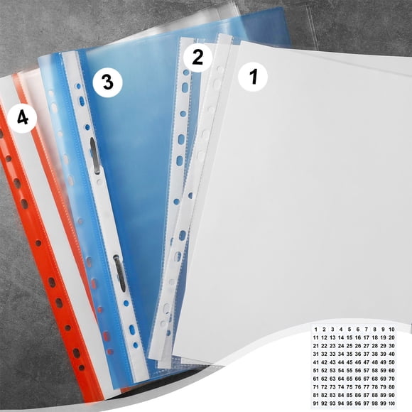 Danhjin Paper Stickers 1 Inch 1 to 100 Number Combination Stickers Sheets for Note Decoration Stickers