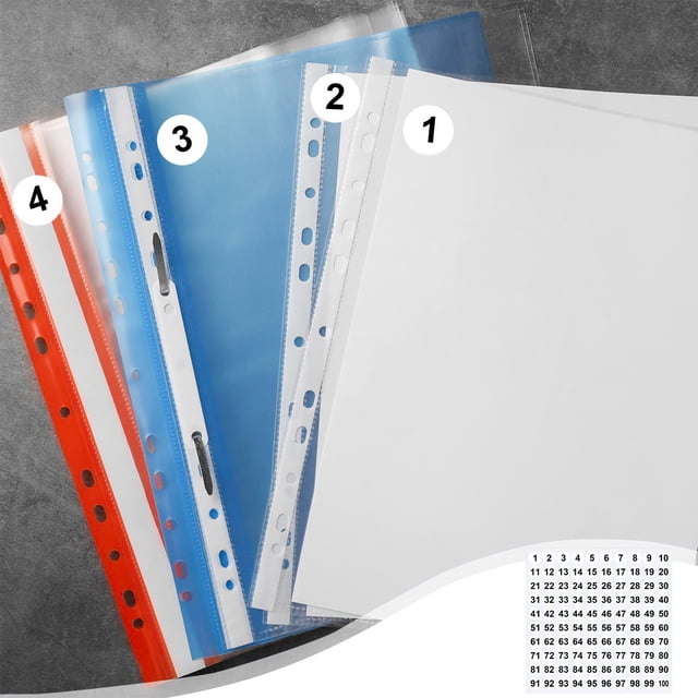 QTOCIO Feuilles d'Autocollants de Combinaison de Chiffres 1 à 100 de 1 Pouce pour Décoration de Notes