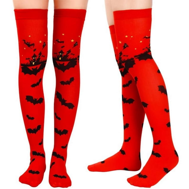 Costumes d'Halloween pour Femmes et Filles Adultes Accessoires de Cosplay Bas Chaussettes