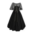 thumbnail image 1 of UPPADA Robes de Foire Renaissance pour Femmes, Robes Médiévales Irlandaises Traditionnelles Grande Taille, Robe à Volants, Corset, Robe Rétro de Cosplay, 1 of 5