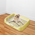 thumbnail image 5 of Plateau de Toilette Réutilisable pour Chien, Support de Tapis Pipi pour Grands et Petits Chiens, Jaune, 5 of 5