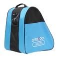 thumbnail image 2 of koolsoo Portable Skating Shoes Bag Adjustable Shoulder Strap and Top Handle Handbag Blue Blue Half Mesh, 2 of 9