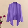 thumbnail image 2 of vdgthytj Womens Cardigan Lightweight Long Sleeve Open Front Mesh Tops Plus Size Casual Solid Color Cardigan, 2 of 3