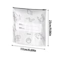 thumbnail image 2 of Reusable Aluminum Sealable Storage for Food – Durable Leakproof Stand Up Pouches with Label Zip Lock Vacuum Zipper Versatile Food Preservation Solution 10PCS, 2 of 4