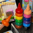 thumbnail image 1 of Clearance Sale! Dusknt Painting Crayons Fun Stationery Finger Crayon Set 12 Color Set, 1 of 9