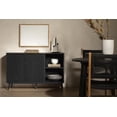thumbnail image 3 of South Shore Mezzy 2-Door Sideboard with Open Storage, in Black Oak, 3 of 13