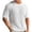 Blanc, variante sur AherBiu T-Shirts pour Hommes Grande Taille Col Rond Manches Courtes T-Shirts Tricotés Doux Hauts d'Été de Plage