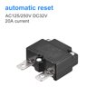 thumbnail image 3 of Unique Bargains Circuit Overload Protector 20A AC125/250V DC32V Automatic Reset Thermal Circuit Breaker 2pcs, 3 of 5