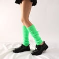 thumbnail image 4 of Kcodviy 80S 90S Leg Warmers Women Socks for Women Neon Ribbed Boot Socks for Women Leg Socks Stylish Accessories Fuzzy Socks for Women Colorful Fluorescent Wool Knitted Sock Sleeves, 4 of 4
