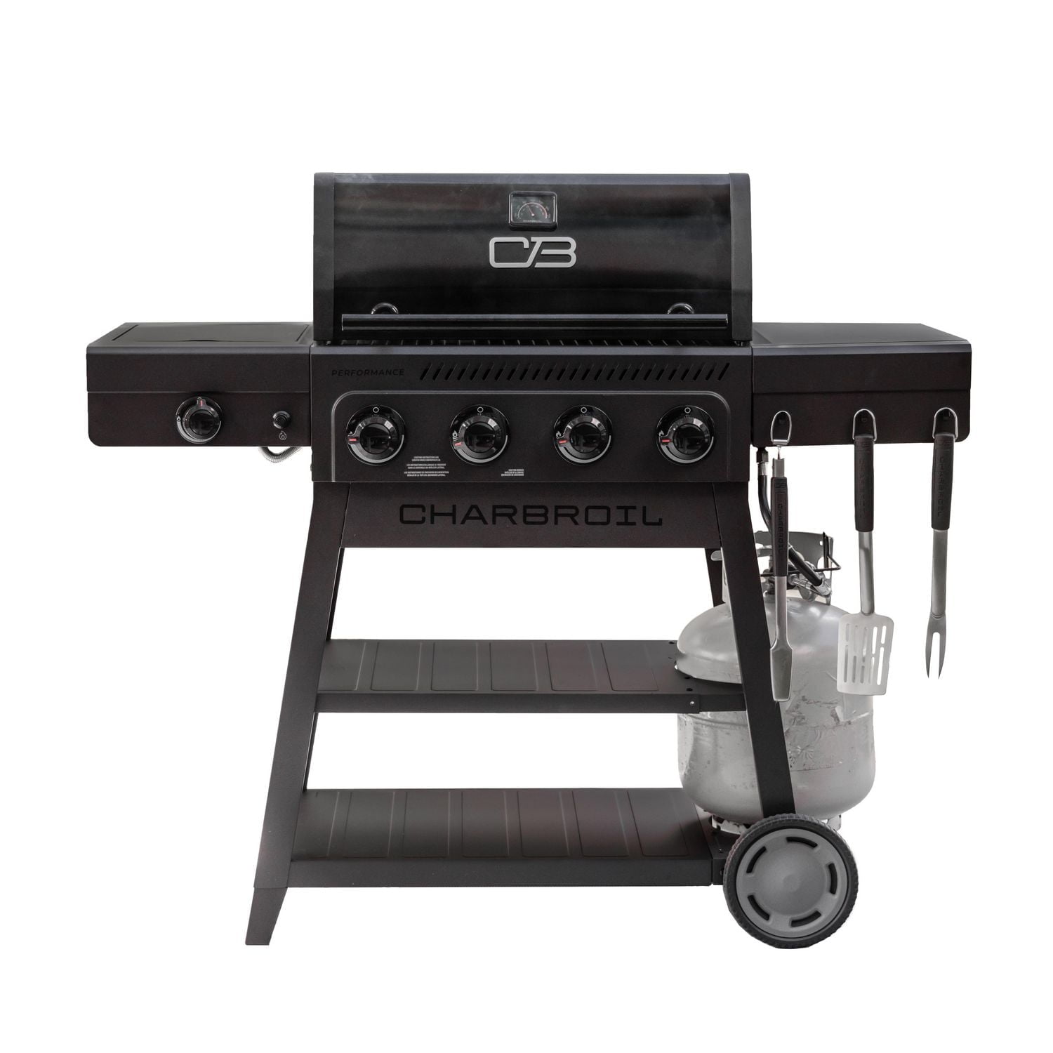 Charbroil Performance Series Flavormax 4-Burner Gas BBQ Grill Cart
