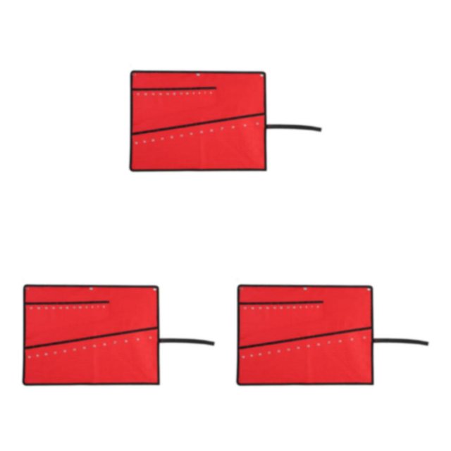 Redempat Sac à Outils Oxford Robuste Sac à Outils Multi-Poche Résistant à l'Eau Rouge25 pack 3Set