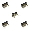thumbnail image 1 of Thinsony Beautiful Belly Dance Waist Chain Intricate Black Gold 5Set, 1 of 1