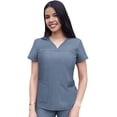 thumbnail image 1 of Adar Pro Heather Sarraus pour Femmes - Haut de Sarrau à Encolure Cœur en V - P4210H - Heather Navy - L, 1 of 7
