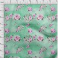 thumbnail image 4 of oneOone Georgette Viscose Vert Mer Tissu Floral Floral avec Texture Tissu pour Robe Tissu Imprimé Tissu au Mètre 42 Pouces de Large, 4 of 4