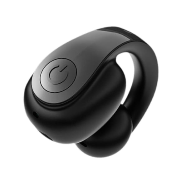 lionlar Clip on Open Ear Headphone Ergonomic Ear Clip Earbud for Sport Working Music Black