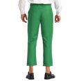 thumbnail image 3 of INSPIRE CHIC Pantalon pour Homme Couleur Unie Longueur Cheville devant Plat Pantalon 28 Vert, 3 of 7