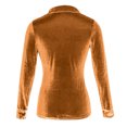 thumbnail image 5 of Plebaso Women's Velvet Long Sleeve Button down Shirts Fall Winter Tops Womens Dressy Blouses with Pockets, 5 of 5