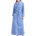 thumbnail image 1 of AherBiu Women's Robes Plush Warm Soft Long Robe Fleece Winter Party Housecoat Bathrobe with Pockets, 1 of 3