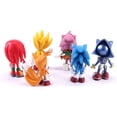 thumbnail image 2 of 6pcs Set Sonic Hedgehog Amy Tails Mephiles Knuckles 6cm/2.4in PVC Figure, 2 of 4
