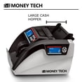 thumbnail image 3 of Money Tech Polymer & Paper Multi-Currency Bill Cash Counter. Canadian Plastic & USD Banknote Counting Machine with Counterfeit Detection and LCD Screens, 3 of 5