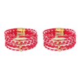 thumbnail image 1 of QualitChoice Bracelet Multi-Couches Boucle Magnétique Cuir Multicolore Léopard Impression Valentines Jour Cadeaux Bracelets Bijoux à la Main Rouge 2Set, 1 of 6