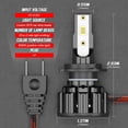 thumbnail image 2 of Pour Subaru Tribeca 2008-2014 CHUSYYRAY DEL H7 Phare Ampoules Faisceau Haut/bas Kit Blanc 2 Pcs, 2 of 10
