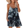 thumbnail image 1 of ORUYROP SNUGWIND Femmes Casual Sans Manches Sangle Lâches Combinaisons Réglables Stretch Shorts Romper avec Poches, 1 of 5