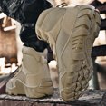 thumbnail image 2 of XIMIN Men's Military Tactical Boots Work Boots Outdoor Boots Hiking Jungle Army Combat Work Boots Waterproof Boots Combat Boots Lightweight Breathable Boots, 2 of 6