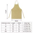 thumbnail image 2 of TOPTIE Kids Aprons with Pocket & Adjustable Strap, Child Chef Bib Apron for Kitchen Cooking Baking Painting-Khaki-L, 2 of 8